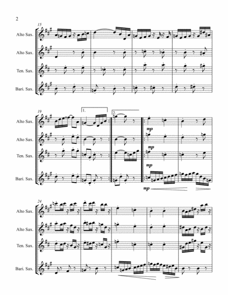 Nonpareil Rag For Saxophone Quartet Page 2