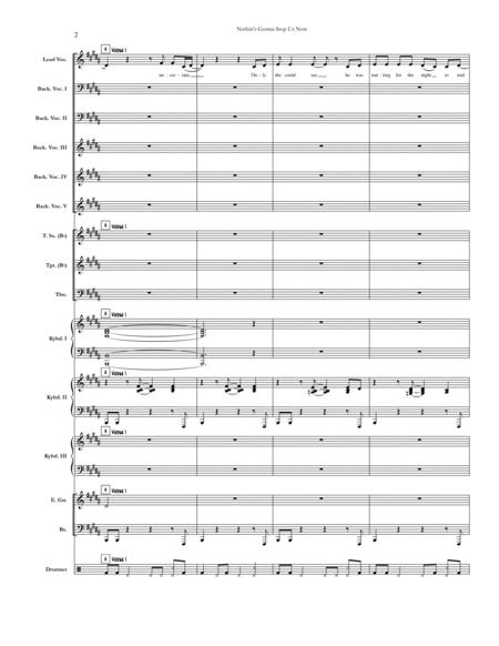 Nothins Gonna Stop Us Now Chicago Full Score Set Of Parts Page 2