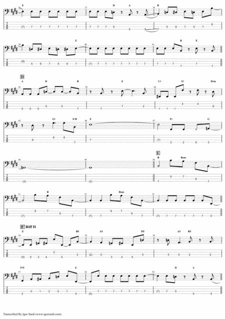 Now I M Here Queen John Deacon Complete And Accurate Bass Transcription Whit Tab Page 2