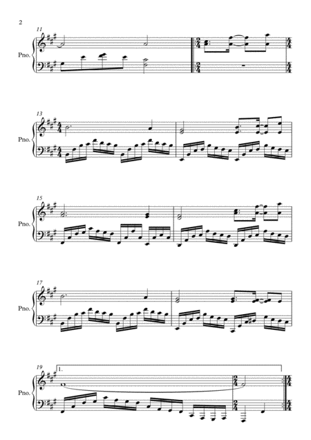 Now We Are Free From Gladiator Piano Page 2