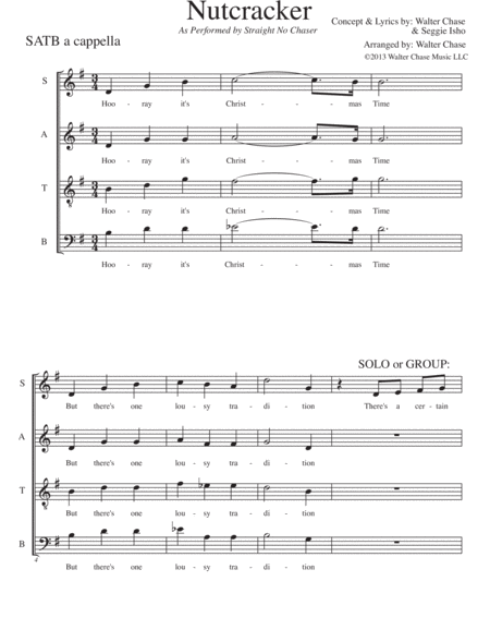 Nutcracker As Performed By Straight No Chaser Satb Page 2