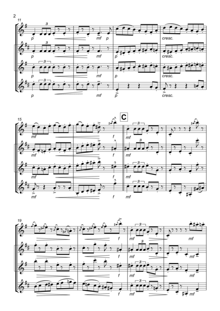 Nutcracker Suite March Saxophone Trio Page 2