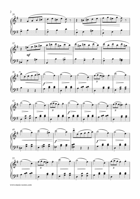 Nutcracker Suite Waltz Of The Flowers Piano Page 2