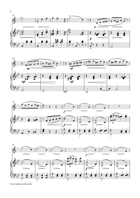 Nutcracker Suite Waltz Of The Flowers Tenor Saxophone And Piano Page 2