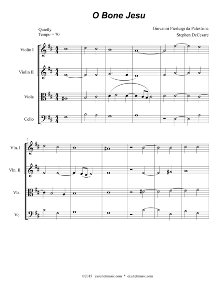 O Bone Jesu For String Quartet Page 2