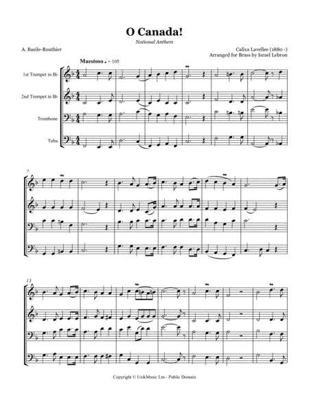 O Canada Canadas National Anthem Page 2