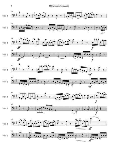 O Carolans Concerto For 2 Cellos Page 2