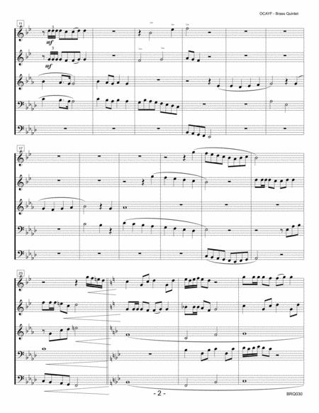 O Come All Ye Faithful Brass Quintet With Optional Handbells 3 Octave Page 2