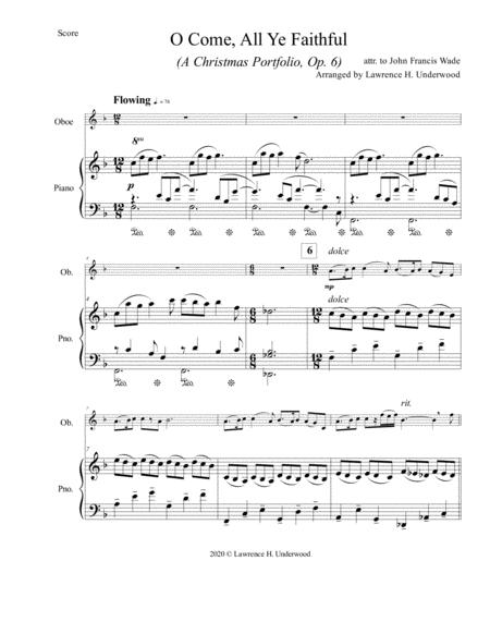 O Come All Ye Faithful For Solo Oboe Page 2