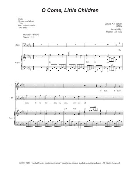 O Come Little Children Duet For Tenor And Bass Solo Page 2
