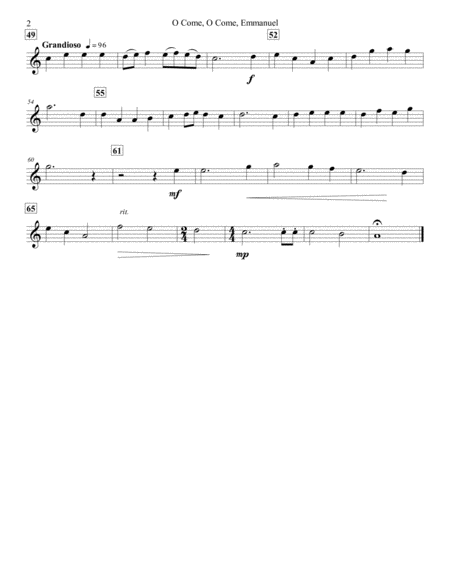 O Come O Come Emmanuel Flute Quartet Page 2