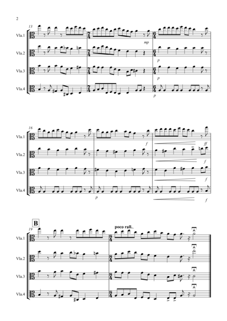 O Come O Come Emmanuel For Viola Quartet Page 2