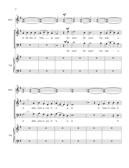 O Come O Come Emmanuel Satb Setting 1 Page 2