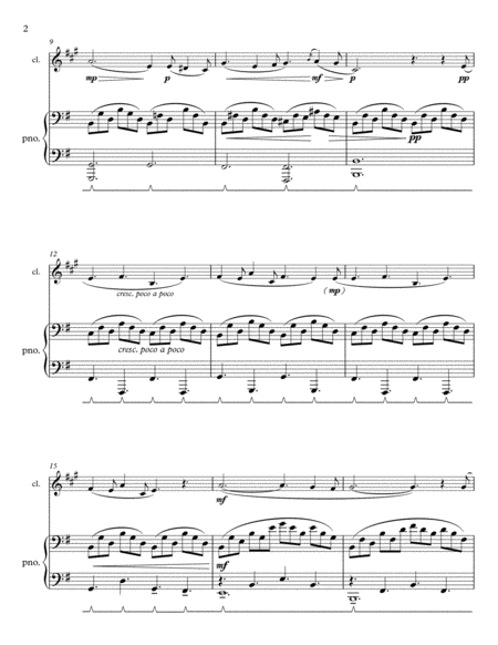 O Holy Night Cantique De Noel For Clarinet And Piano Page 2