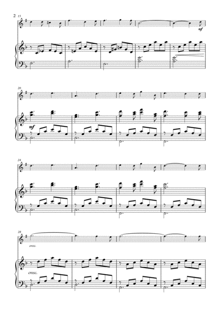 O Holy Night For Solo Tenor Saxophone In Bb And Piano Page 2