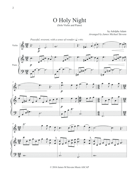 O Holy Night Solo Violin Page 2