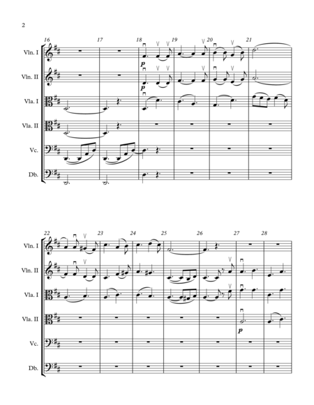 O Holy Night String Orchestra Page 2