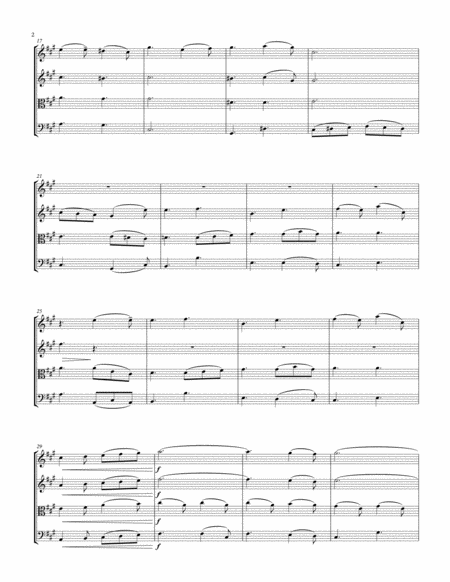 O Holy Night String Quartet Two Tonalities Page 2