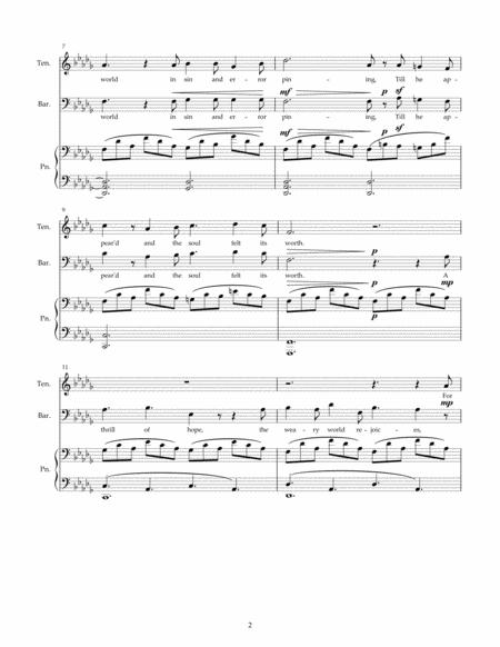 O Holy Night Tenor Baritone Duet Db Major Page 2