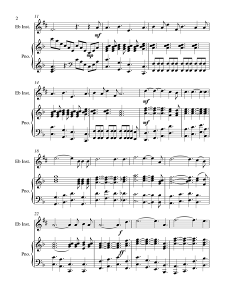 O Holy Night Treble Eb Instrument Solo Page 2