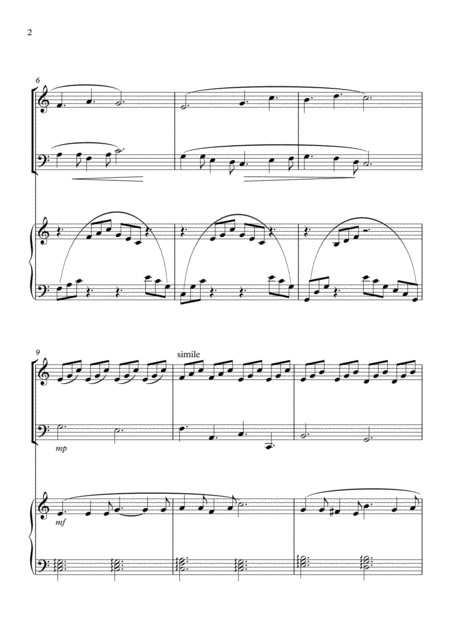 O Holy Night Trio For Piano Violin And Cello Page 2