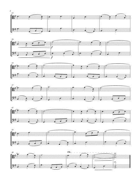 O Holy Night Viola Cello Duet Two Tonalities Page 2