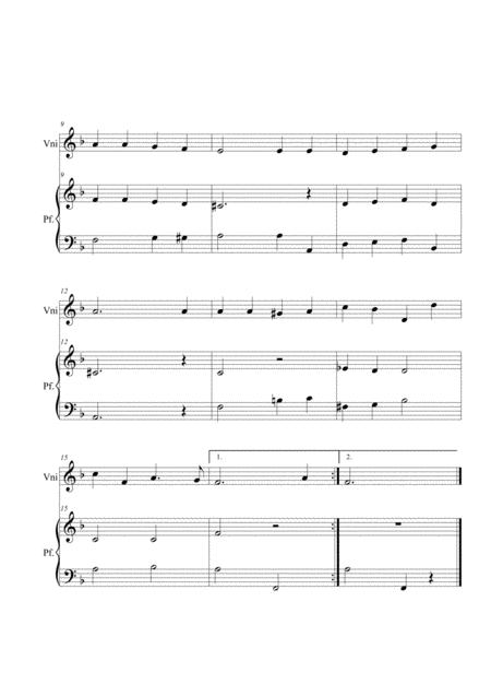 O Little Town Of Bethelhem Violin And Piano Page 2