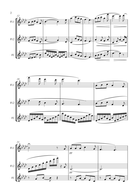 O Mio Babbino Caro For Flute Trio Score And Set Of Parts Included Page 2