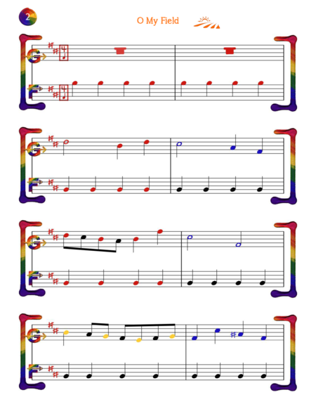 O My Field Polyushko Polye Arr For Easy Piano Page 2