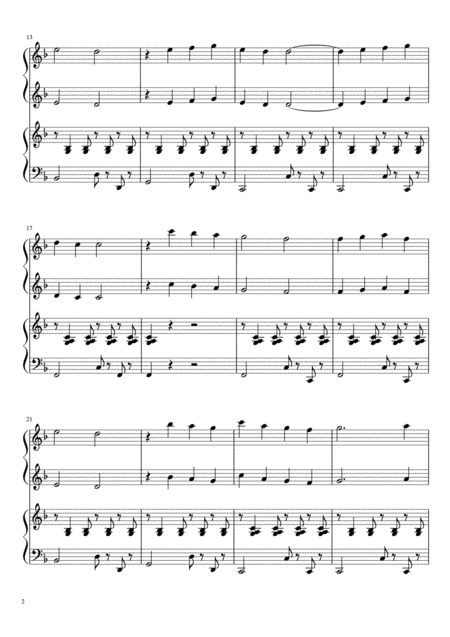 O Sole Mio Bossa Nova Piano Duet Page 2