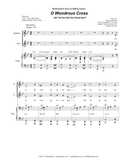 O Wondrous Cross With And Can It Be That I Should Gain Satb Page 2