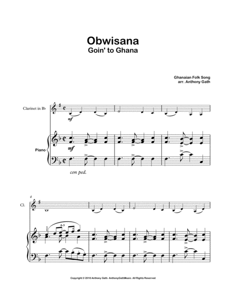 Obwisana Clarinet And Piano Page 2