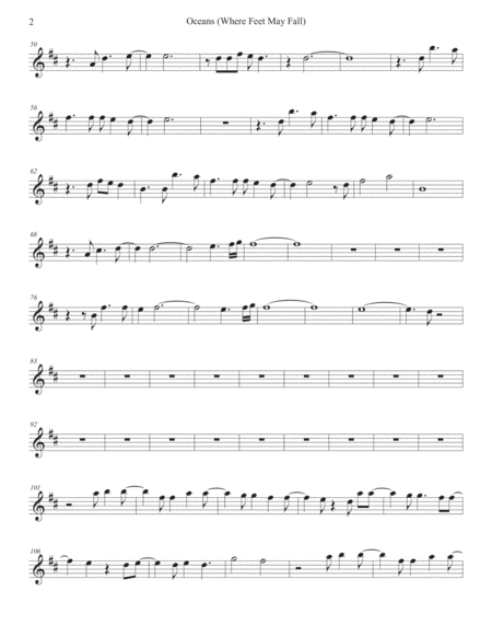 Oceans Where Feet May Fail Bari Sax Page 2