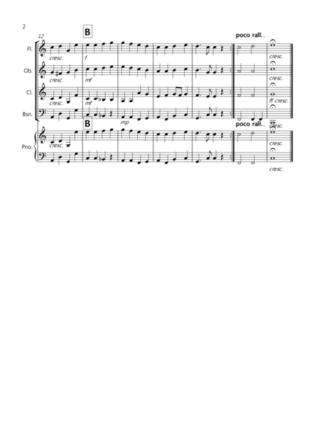 Ode To Joy For Wind Quartet Page 2