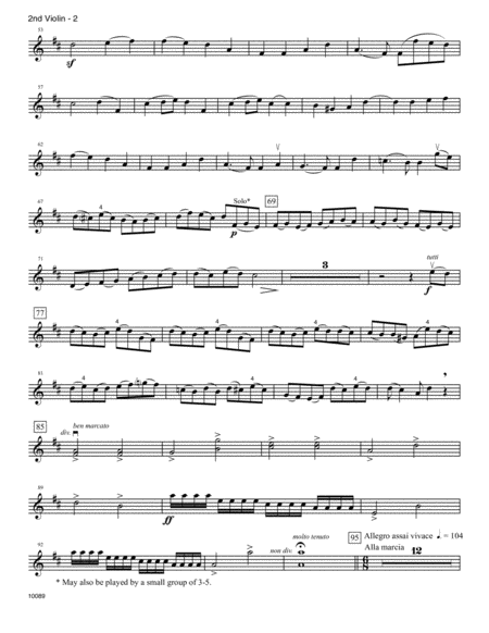 Ode To Joy Symphony No 9 Mvt 4 2nd Violin Page 2