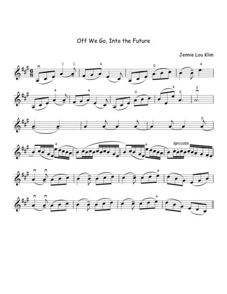 Off We Go Into The Future For Violin And Piano Page 2