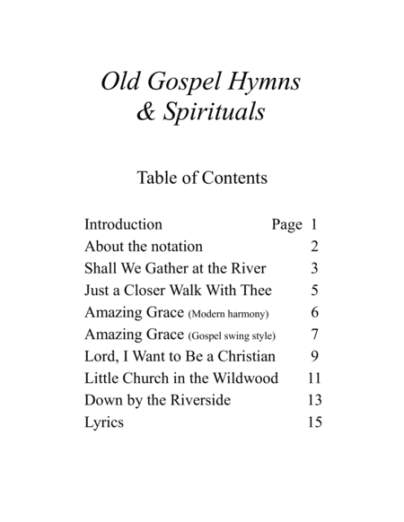 Old Gospel Hymns Spirituals Page 2