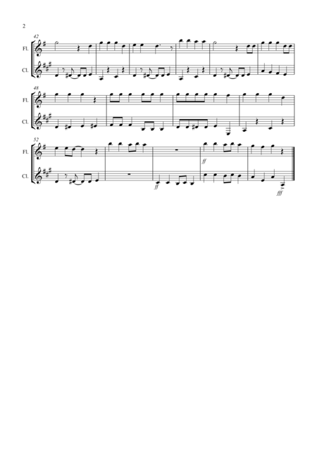 Old Macdonald For Flute And Clarinet Duet Page 2