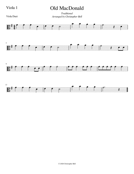 Old Macdonald Viola Duet Level 1 Page 2