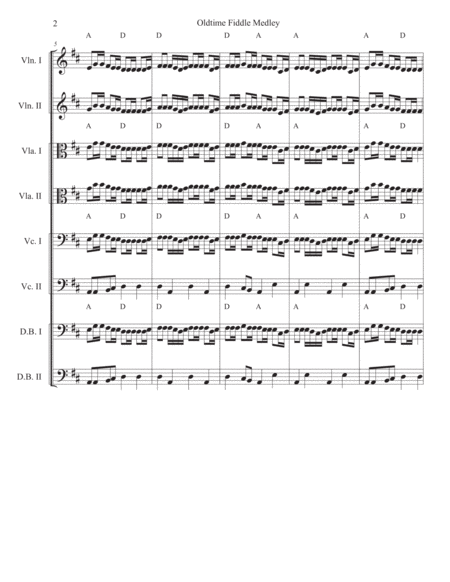 Old Time Fiddle Medley For Strings Page 2