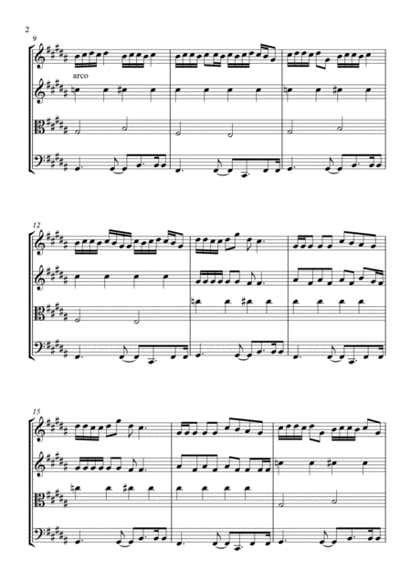 Old Town Road String Quartet Page 2