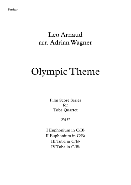 Olympic Theme Leo Arnaud Tuba Quartet Arr Adrian Wagner Page 2