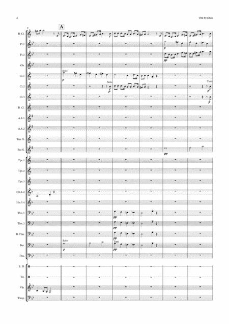 Om Kvelden In The Evening For Solo Bass Clarinet And Concert Band Page 2