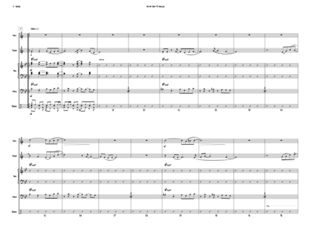 On My Way To Harlem Trumpet Tenor Sax Piano Bass Drums Page 2