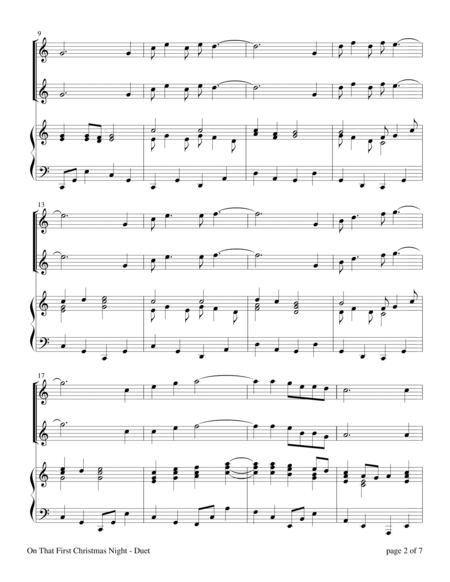 On That First Christmas Night Violin And Or Flute Duet Page 2