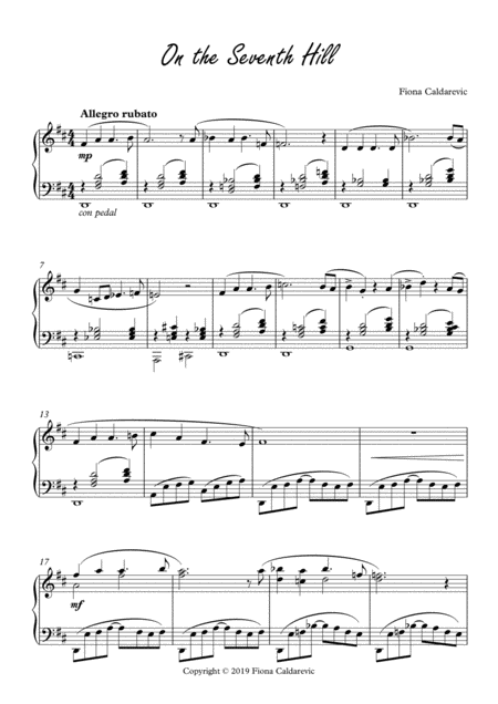 On The Seventh Hill A Solo Piano Adventure Page 2