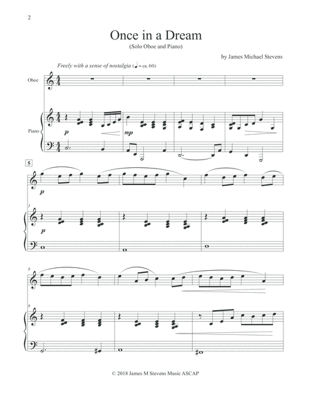 Once In A Dream Oboe Piano Page 2