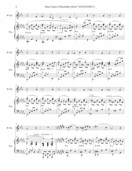 Once Upon A December Bb Trumpet Solo And Piano Page 2