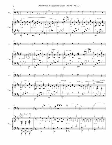 Once Upon A December Cello Solo And Piano Page 2