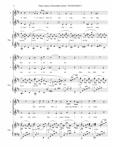 Once Upon A December Duet For Soprano And Alto Solo Page 2